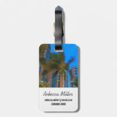 Luxus-Wohnungen in China Gepäckanhänger (Rückseite vertikal)