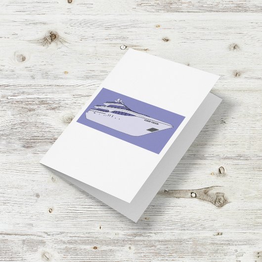 Luxus Yacht Card Karte