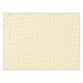 Luxus Yellow White Checkered Pattern Retro Tischdecke (Vorderseite (Horizontal))