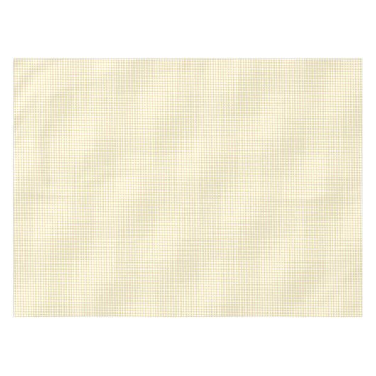 Luxus Yellow White Checkered Pattern Retro Tischdecke (Vorderseite (Horizontal))