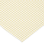 Luxus Yellow White Checkered Pattern Retro Tischdecke (Schrägansicht)