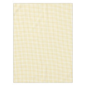 Luxus Yellow White Checkered Pattern Retro Tischdecke (Vorderseite)