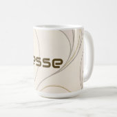 Luxus-Yoga-Moderne Musterkollektion   Kaffeetasse (VorderseiteRechts)