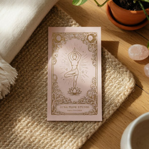 Luxus-Yoga-Rosa-Gold-Wellness-Branding Visitenkarte