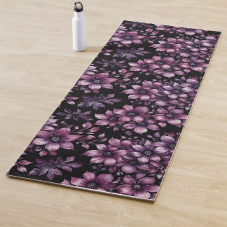 Luxus-Yogamatte mit floralem Muster – Boutique-Fit Yogamatte