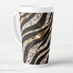 Luxus-Zebra-Kristall-Tierdruck Milchtasse