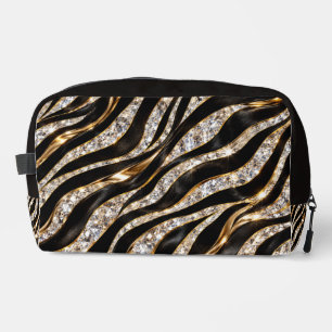 Luxus-Zebra-Kristall-Tierdruck Waschbeutel