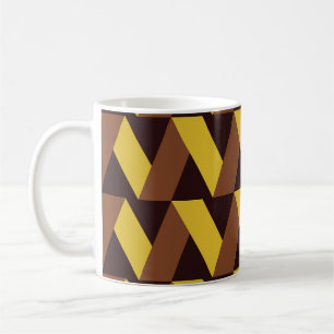 Luxus Zig-Zag Linie Nahtloses Muster Kaffeetasse