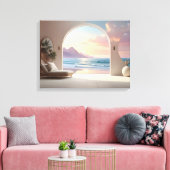 Luxus-Zimmer mit Meerblick Leinwanddruck (Insitu (Wohnzimmer))
