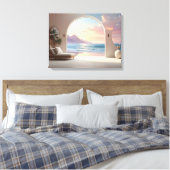 Luxus-Zimmer mit Meerblick Leinwanddruck (Insitu (Schlafzimmer))