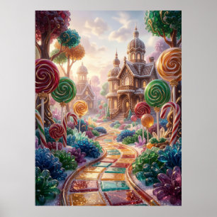 Luxus Zuckerwald Traumlandschaft Poster