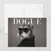 Luxus-Zwergschnauzer Postkarte (Vorne/Hinten)