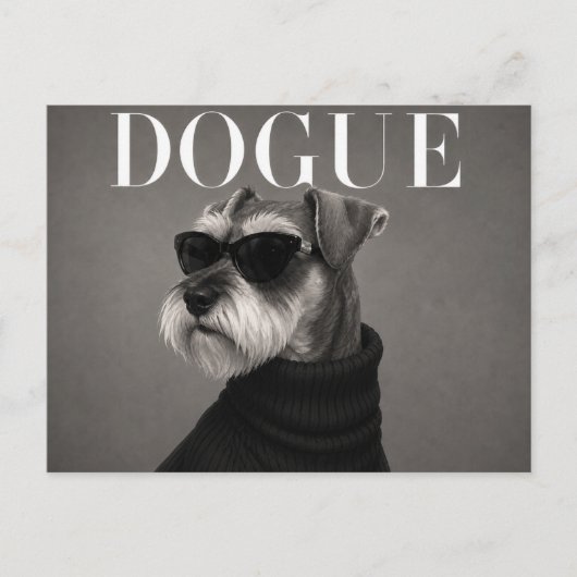 Luxus-Zwergschnauzer Postkarte (Vorderseite)