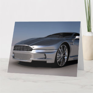 Luxusauto Klasse Akt Geburtstagskarte Karte