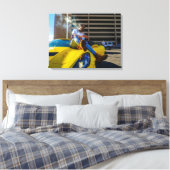 Luxusauto-Leinwanddruck gestreckt Leinwanddruck (Insitu (Schlafzimmer))