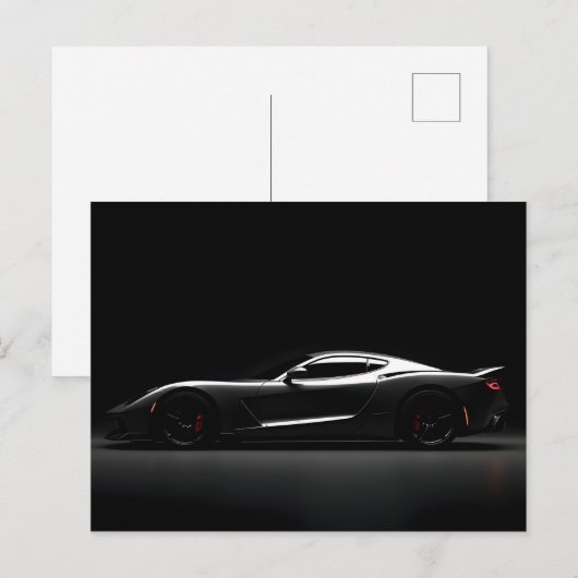 Luxusauto Postkarte (Vorne/Hinten)