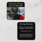 Luxusauto-Service Quadratische Visitenkarte (Vorne/Hinten)