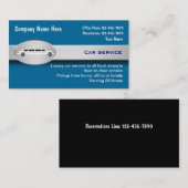 Luxusauto-Service-Taxi-Visitenkarten Visitenkarte (Vorne/Hinten)