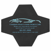 Luxusautologo - Ice Blue Sports Car Fußball (Flach)