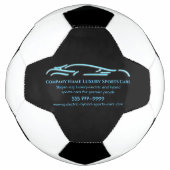 Luxusautologo - Ice Blue Sports Car Fußball (Vorderseite)