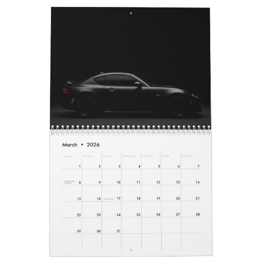 Luxusautos Kalender (Mär 2026)