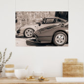 Luxusautos Vintages Foto Poster (Küche)