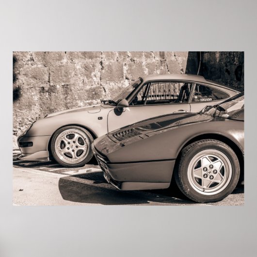 Luxusautos Vintages Foto Poster (Vorne)