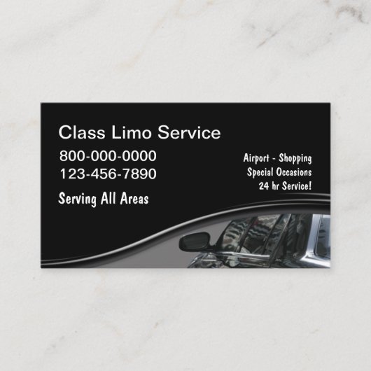 Luxusautoservice Moderne Visitenkarten Visitenkarte (Vorderseite)