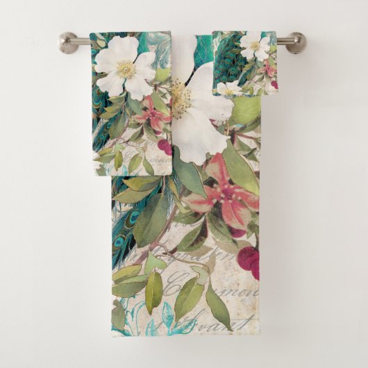 Luxusbäder: Elegantes Peacock Bath Set (Insitu)