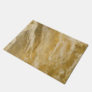 Luxusblick-Marmor-Tür-Matten-Wolldecke - Gold u. Fußmatte