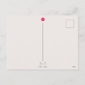 Luxuschinesisches Neujahr der Rabbit Postkarte (Rückseite)