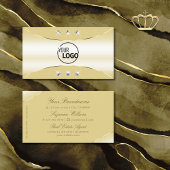 Luxuscreme mit Verzierten Diamanten und Logo Visitenkarte