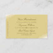 Luxuscreme mit Verzierten Diamanten und Logo Visitenkarte (Rückseite)