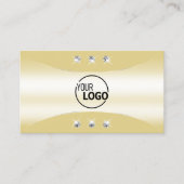 Luxuscreme mit Verzierten Diamanten und Logo Visitenkarte (Vorderseite)