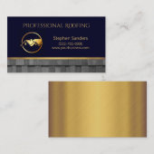 Luxusdach Dachschindeln Bau Visitenkarte (Vorne/Hinten)