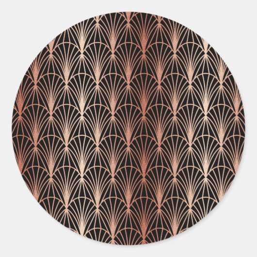 Luxusdekorationen 14 runder aufkleber (Vorderseite)