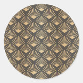 Luxusdekorationen 24 runder aufkleber (Vorderseite)