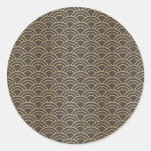 Luxusdekorationen 25 runder aufkleber (Vorderseite)