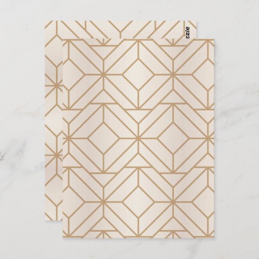 Luxusdekorationen 29 postkarte (Vorne/Hinten)