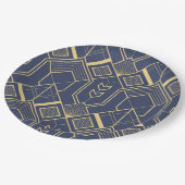 Luxusdekorationen 60 pappteller (Schrägansicht)