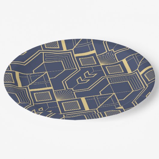 Luxusdekorationen 60 pappteller (Schrägansicht)