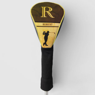 Luxusdesign Robert „R“-Monogramm aus Leder Golf Headcover