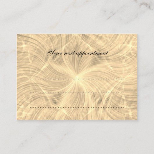 Luxusdesigntermin Terminkarte (Rückseite)