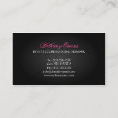 LuxusEvent-Planer Visitenkarte (Rückseite)