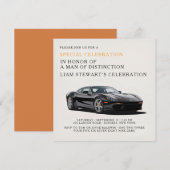Luxusfahrt-Feier Einladung (Vorne/Hinten)