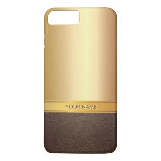 Luxusfolien-Goldindividueller Name iPhone 7 Case-Mate iPhone Hülle (Rückseite)