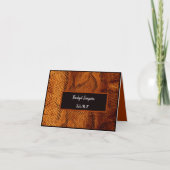 LuxusGästekarte für Wildschlange Dankeskarte (Vorderseite)