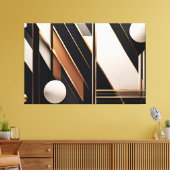 Luxusgeometrie Leinwanddruck (Insitu (Wohnzimmer))