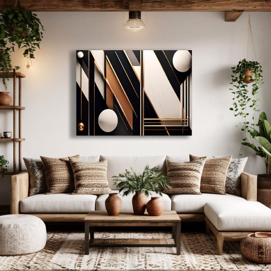 Luxusgeometrie Leinwanddruck