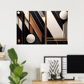 Luxusgeometrie Poster (Heimbüro)